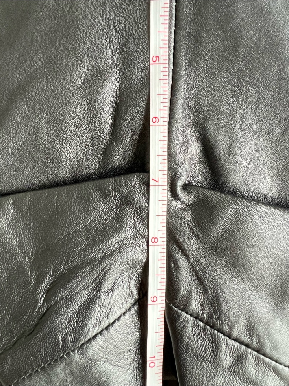 Sezane Black Leather Shorts - Picture 9 of 9